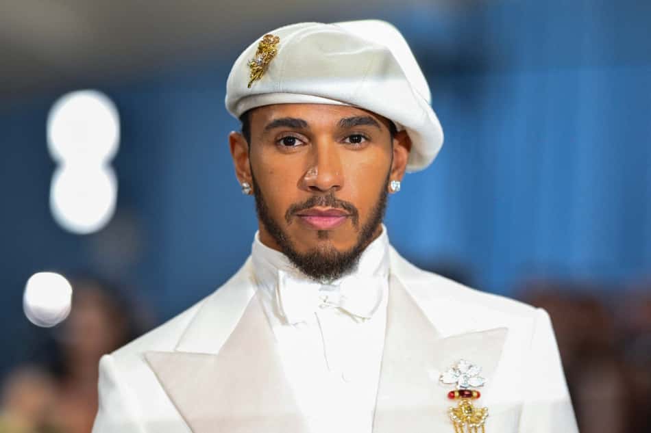British race car driver Lewis Hamilton arrives for the 2025 Met Gala at the Metropolitan Museum of Art on May 5, 2025, in New York. The Gala raises money for the Metropolitan Museum of Art's Costume Institute. The 2025 Met Gala is themed "Tailored for You," aligning with the Costume Institutes exhibition, "Superfine: Tailoring Black Style," set to open to the public on May 10. (Photo by Angela WEISS / AFP)