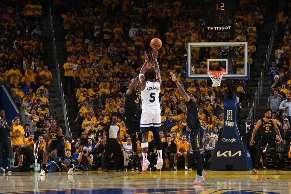 2025 NBA Playoffs - Minnesota Timberwolves v Golden State Warriors - Game Four