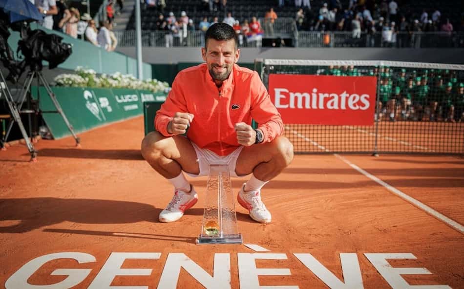 Djokovic derrota rival de João Fonseca e conquista o 100º troféu