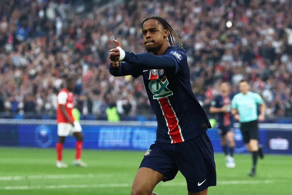 Barcola, um dos destaques do PSG na Champions League (Foto: Franck Fife/AFP)