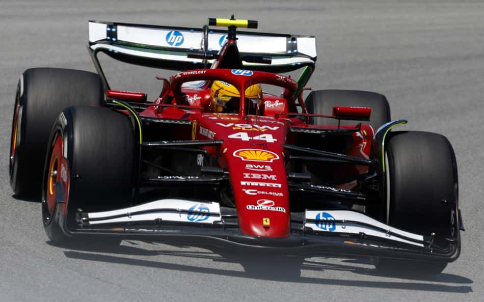 Ferrari rebate Hamilton e diz que carro não estava tão horrível na Espanha: 'Exagero'