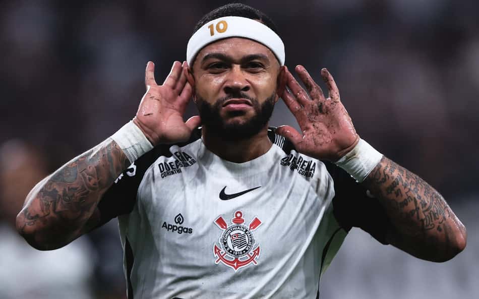 Atitude enigmática de Memphis após Corinthians x Internacional viraliza