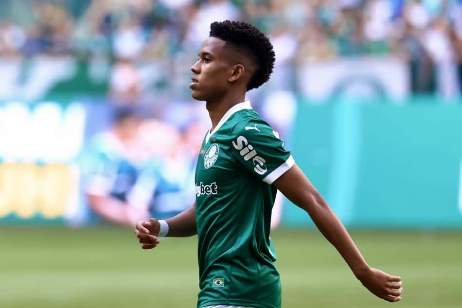 Estêvão, atacante do Palmeiras