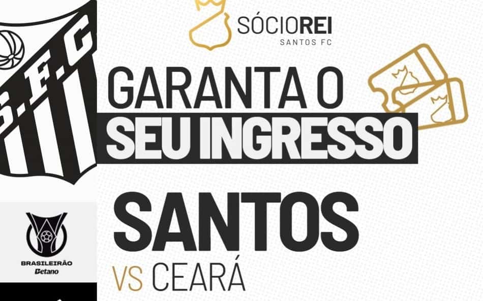 Santos inicia venda de ingressos para duelo contra o Ceará; confira os valores
