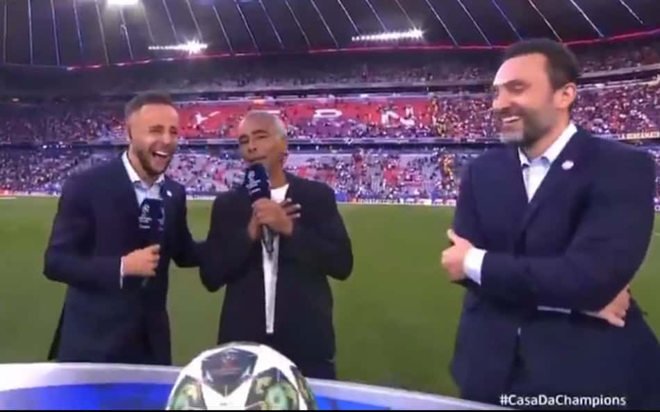 Romário comete gafe na final da Champions League; veja