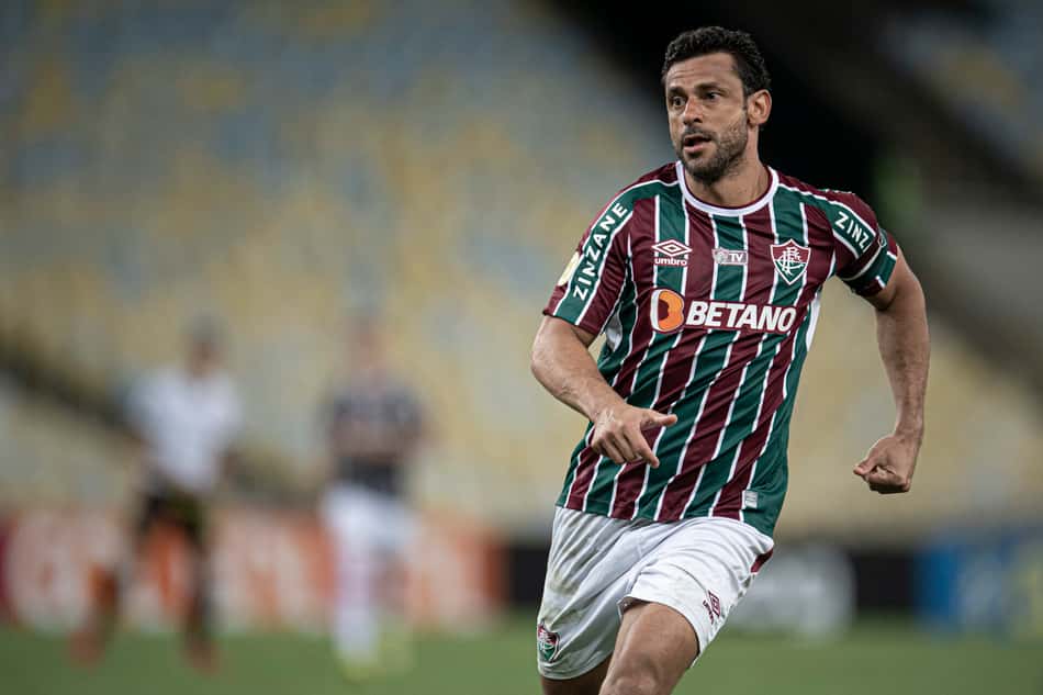 Fred em campo pelo Fluminense contra o Sport pelo Brasileirão de 2021