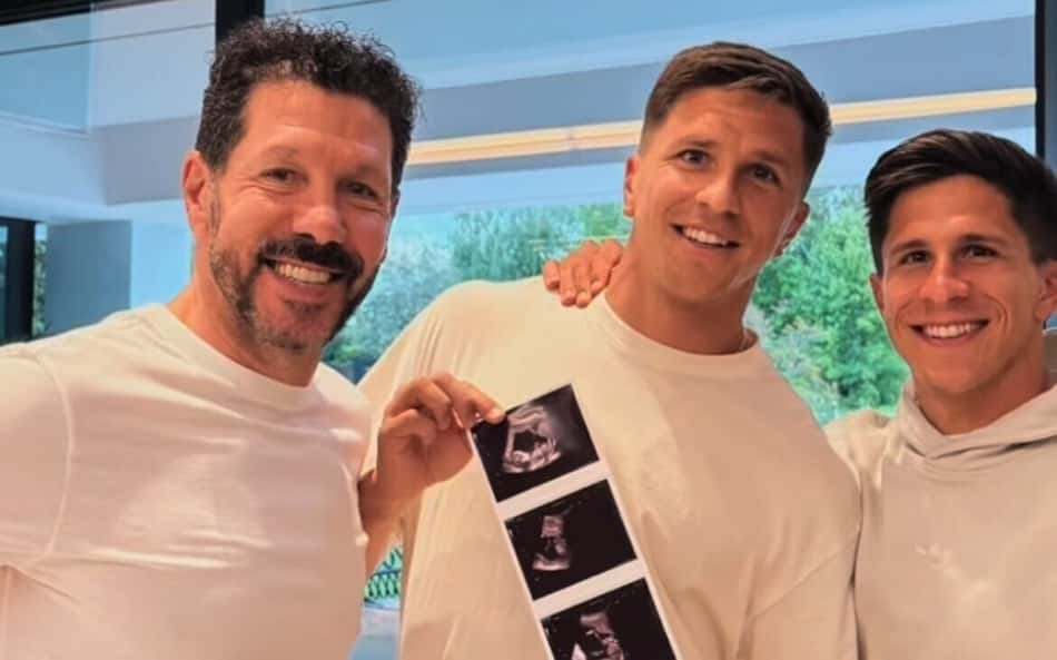 Diego Simeone, do Atlético de Madrid, será avô pela primeira vez