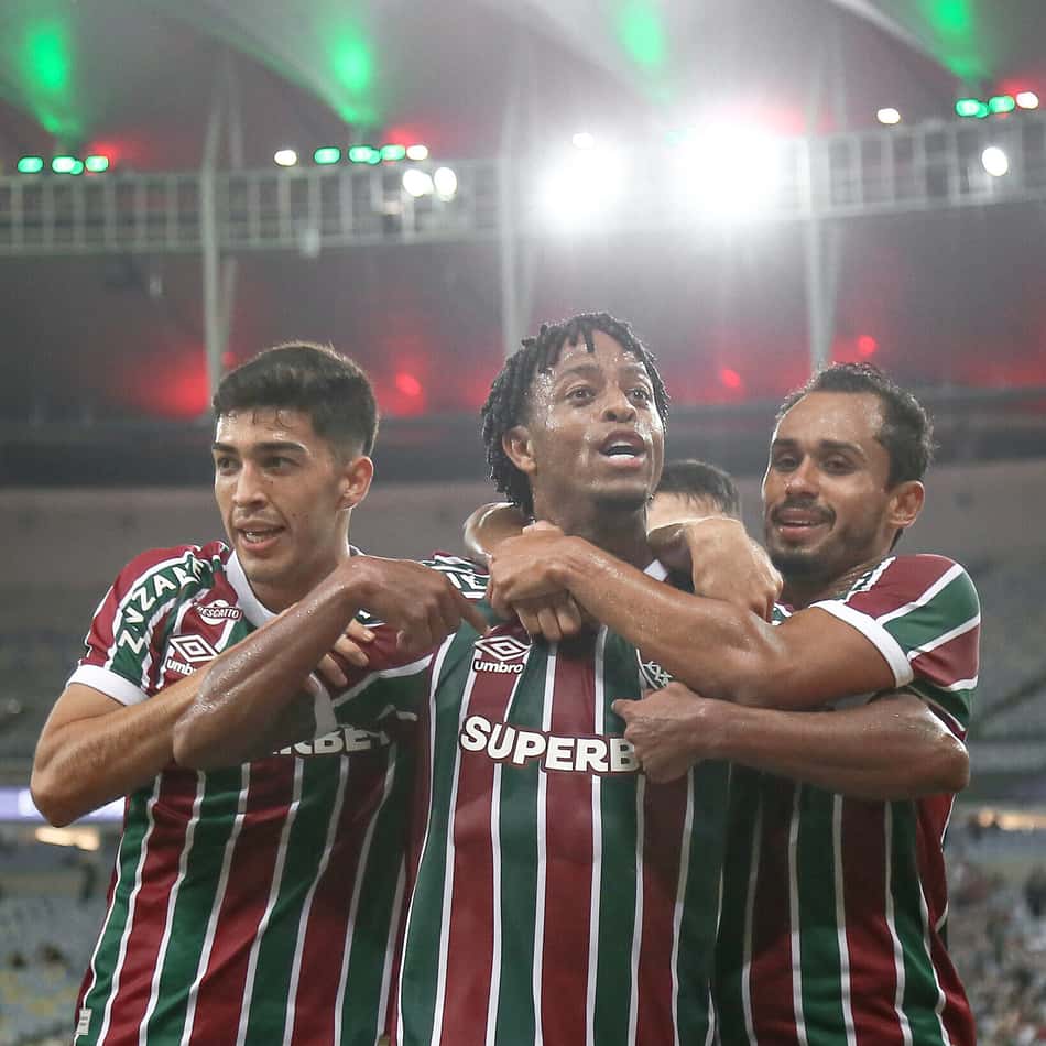Keno comemora gol do Fluminense contra Aparecidense pela Copa do Brasil