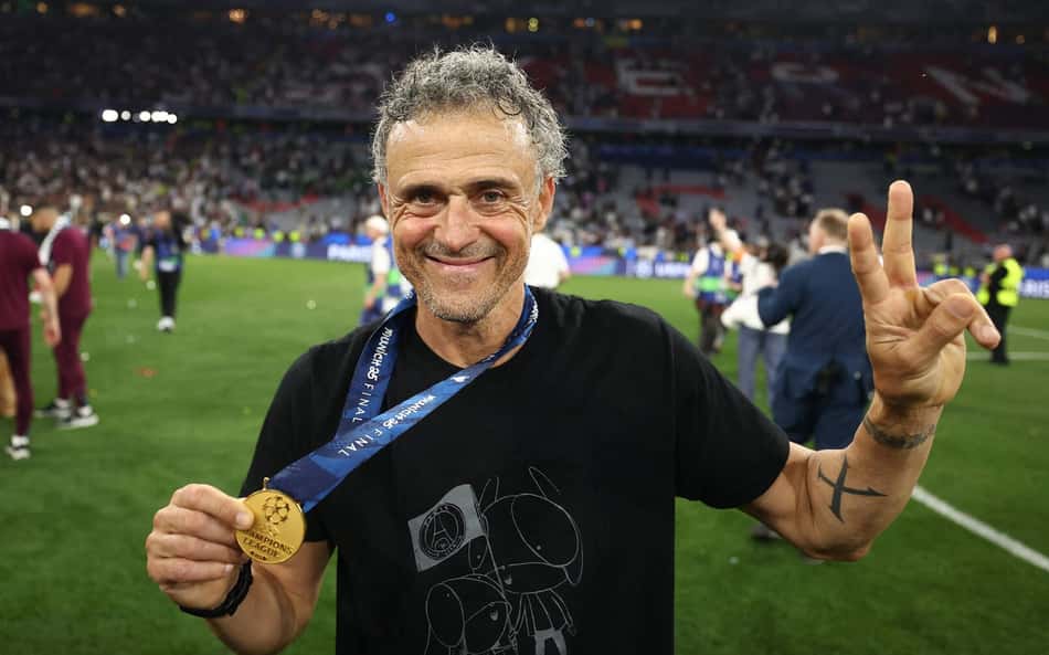 Luis Enrique homenageia filha após conquista da Champions com o PSG