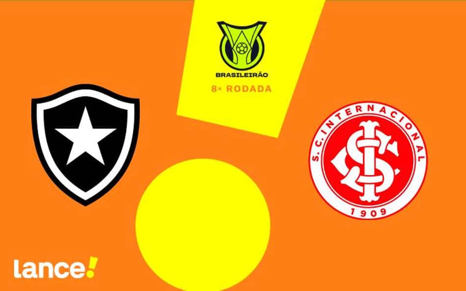 Botafogo x Internacional: onde assistir, horário e escalações do jogo pelo Brasileirão