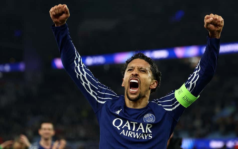 Marquinhos comemora vaga nas semis da Champions