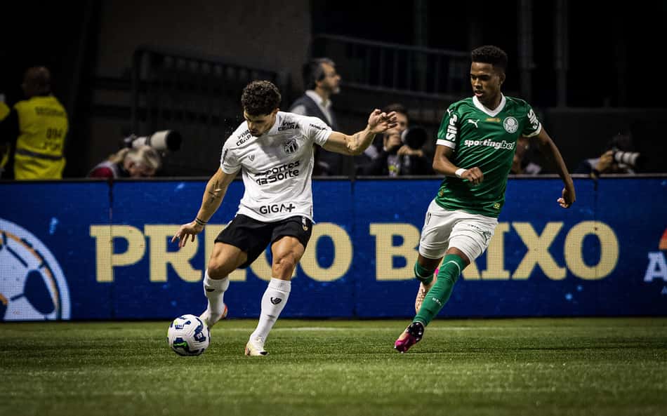 Partida entre Palmeiras e Ceará, pela Copa do Brasil (Foto: Gabriel Silva/Ceará SC)