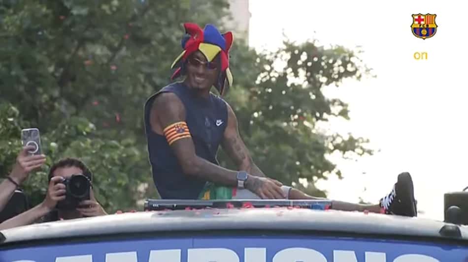 Comemora! Veja as fotos da celebração do título do Barcelona