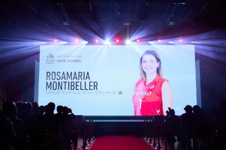 Em 2025, Rosamaria foi eleita a "jogadora mais impressionante" da liga japonesa (Foto: Reprodução)