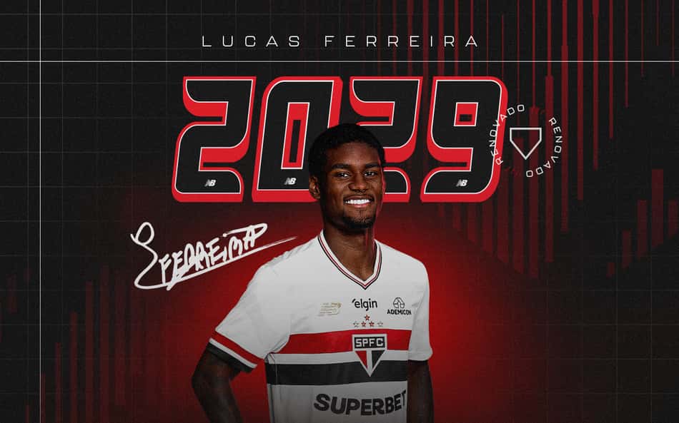 São Paulo anuncia renovação com Lucas Ferreira