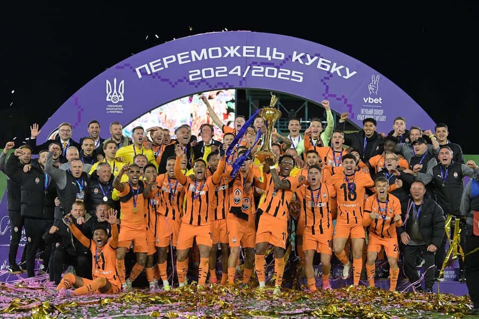Shakhtar ganhou a Copa da Ucrânia sobre o Dínamo de Kiev (Foto: Reprodução/X)