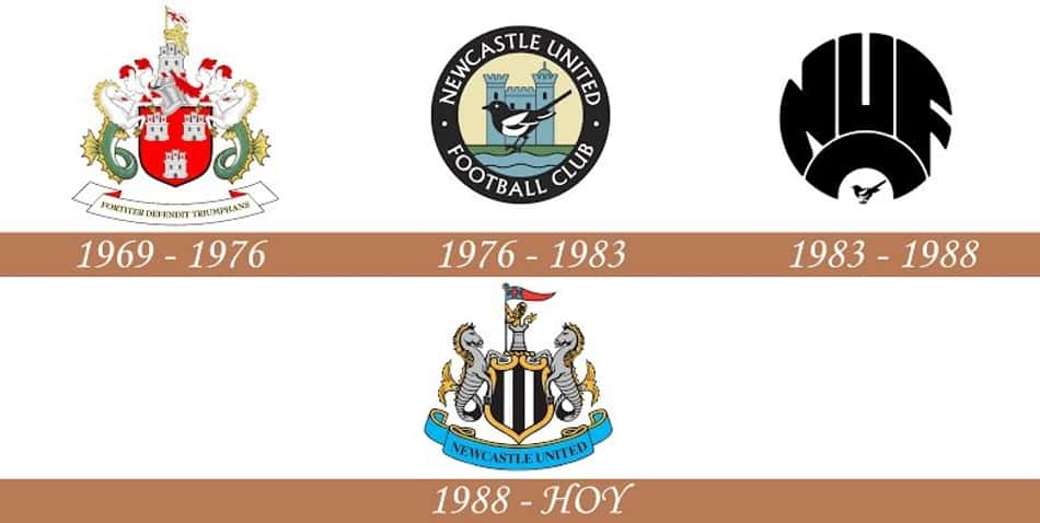 História dos escudos do Newcastle 
