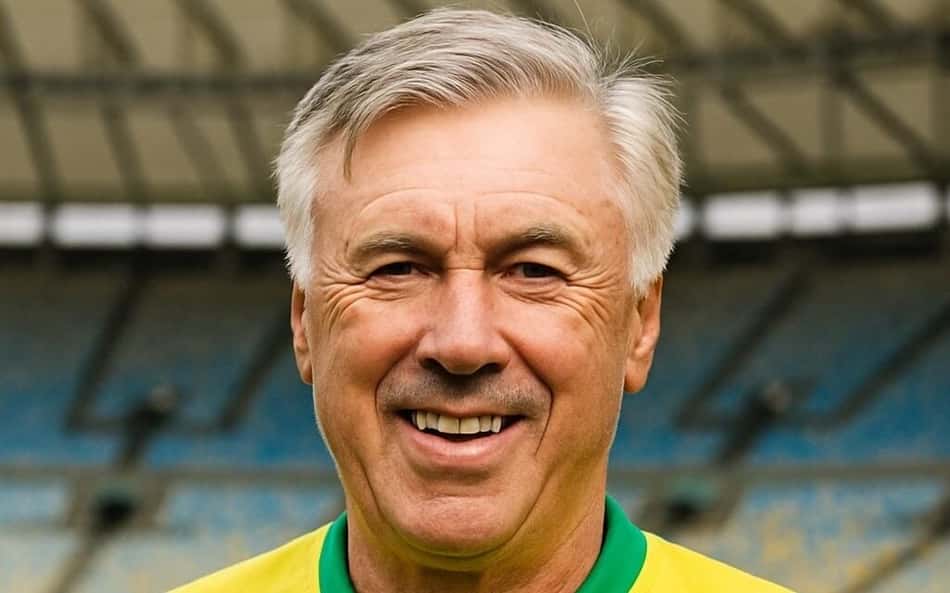 IA prevê primeira convocação de Ancelotti com a Seleção Brasileira