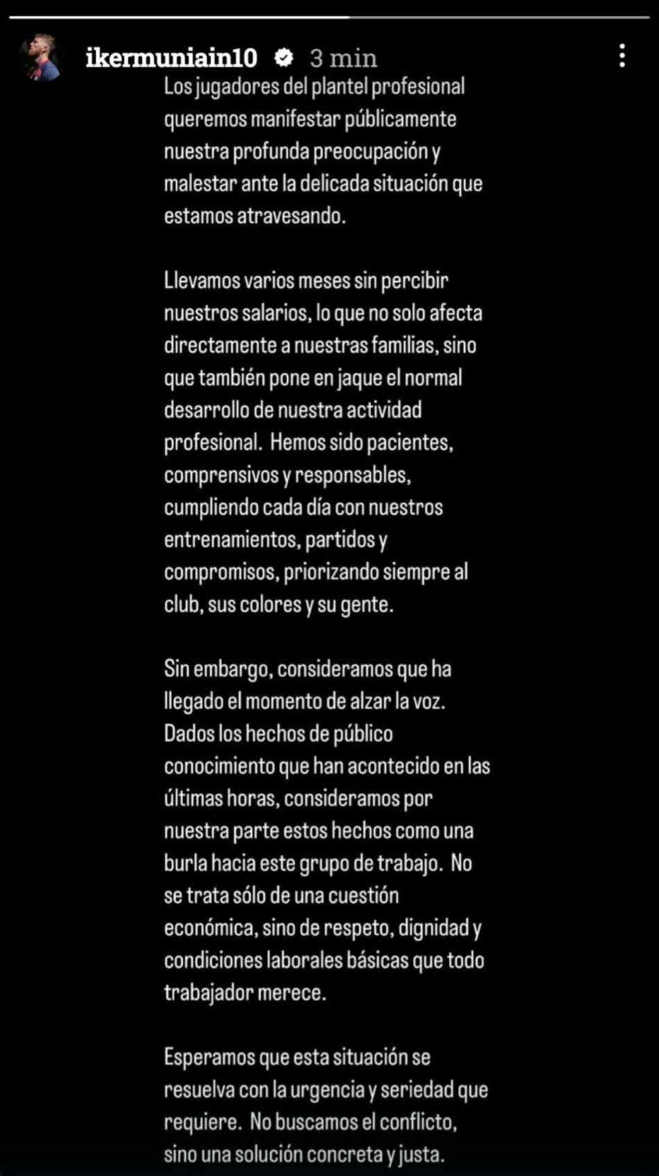 Muniain Salarios San Lorenzo