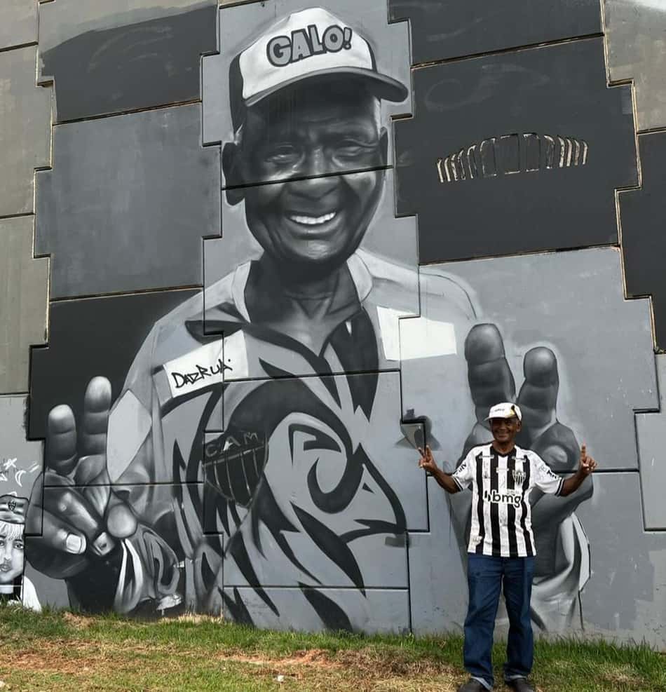 Seu Laerte, torcedor do Atlético-MG (Foto: Reprodução / Atlético)