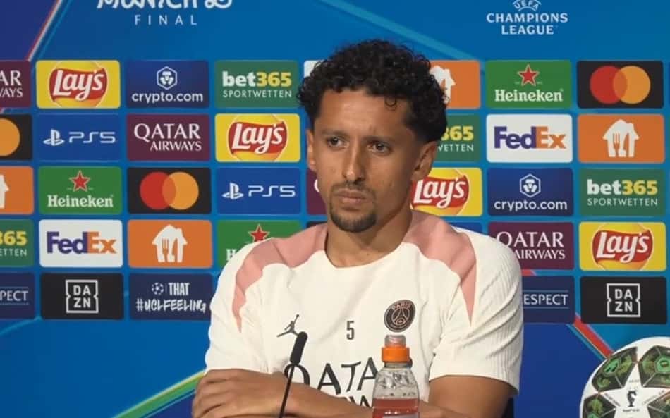 Às vésperas da final da Champions, Marquinhos confessa: 'Estou apaixonado por esta equipe'