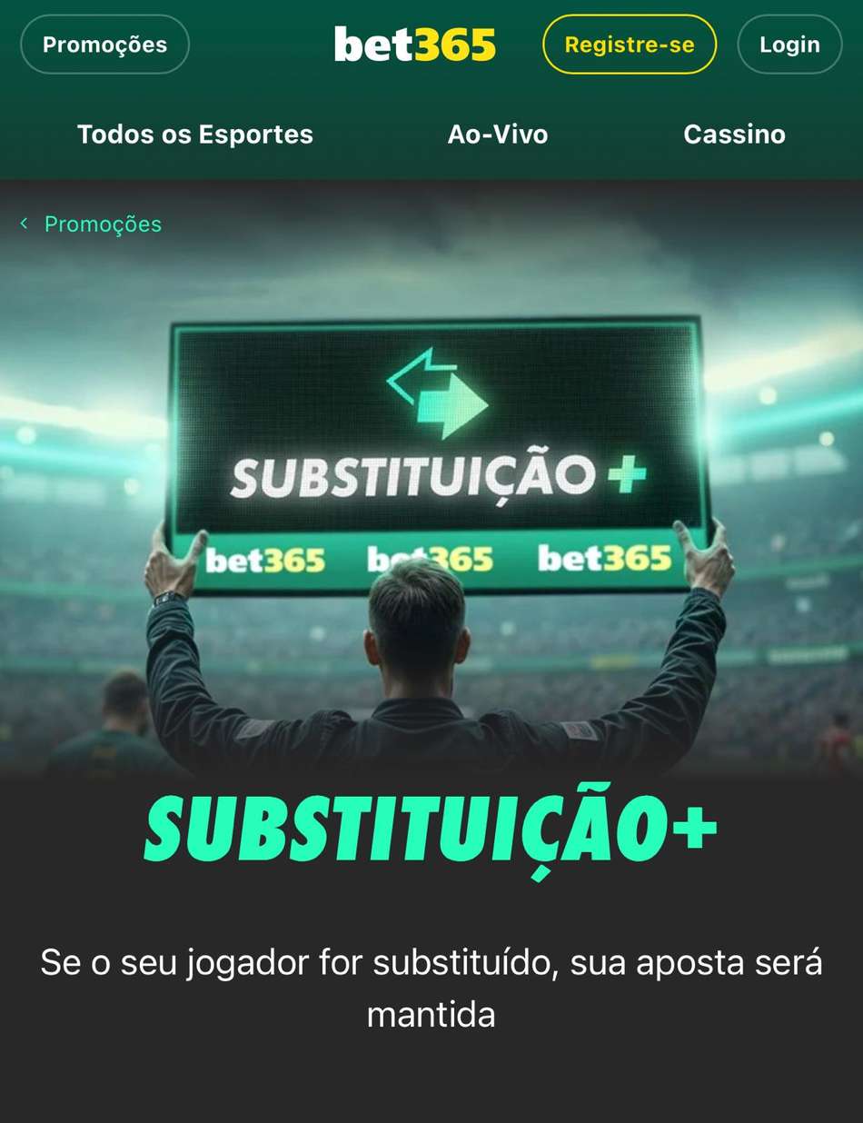 Captura da tela do Substituição+ na casa de apostas no Campeonato Paulista bet365.