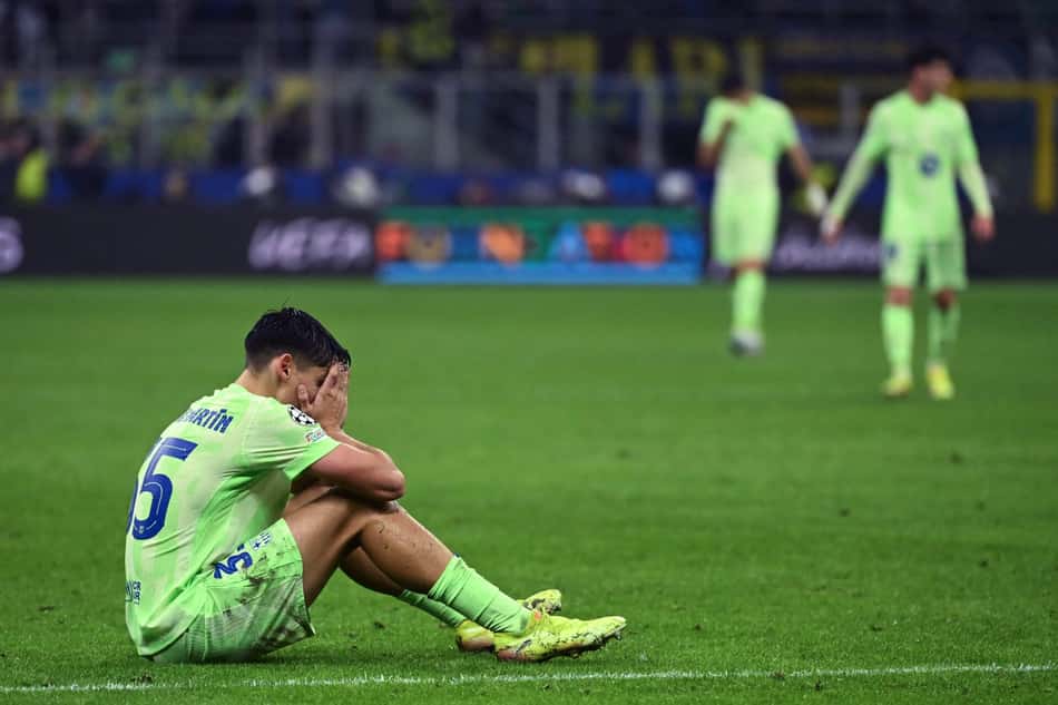 O Barcelona foi eliminado da Champions League 2024/25 para a Inter de Milão (Foto: PIERO CRUCIATTI / AFP)