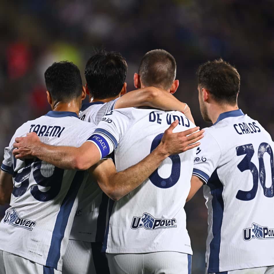 Elenco da Inter de Milão comemora gol sobre o Como (Divulgação: Inter de Milão)