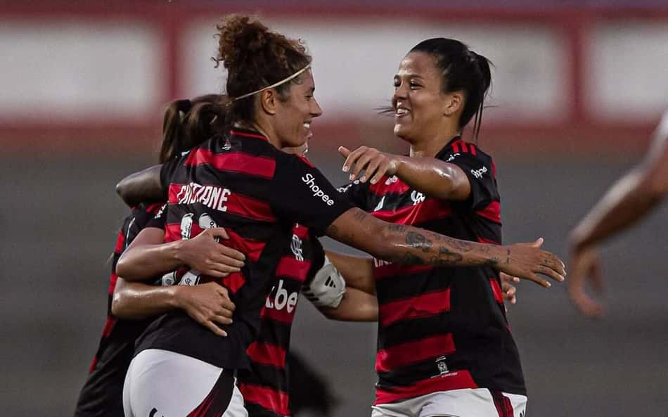 Cristiane marcou dois dos quatro gols do Flamengo contra o Real Brasília. (Foto: Flamengo/Divulgação)