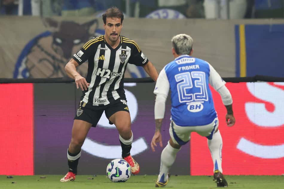 Igor Gomes, jogador do Atlético-MG, durante partida contra o Cruzeiro
