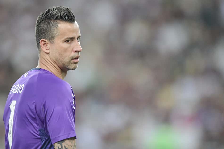 Fábio no jogo Fluminense x Sport