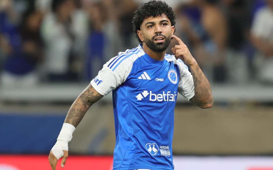 Gabigol comemora gol contra o Flamengo