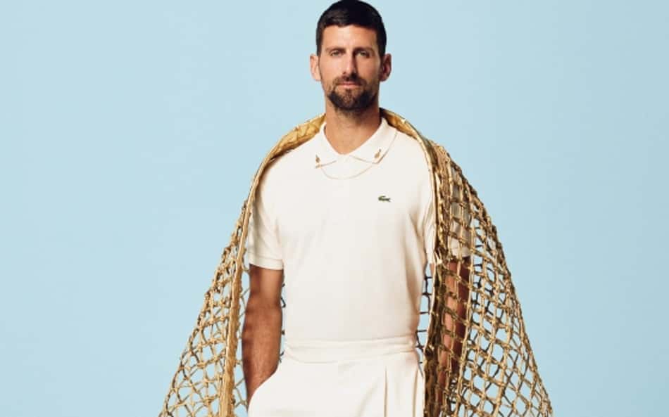 Novak Djokovic em ensaio fotográfico para um de seus patrocinadores