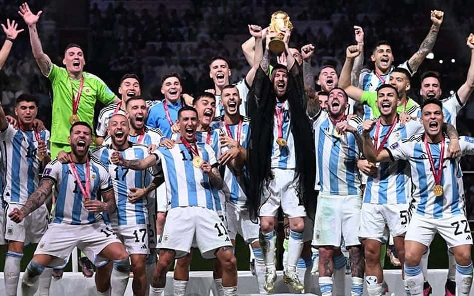 Argentina Taça Campeã do Mundo