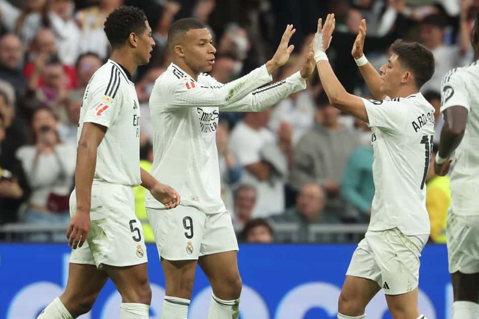 Elenco do Real Madrid, clube mais valioso do mundo segundo pesquisa (Foto: Pierre-Philippe MARCOU / AFP)