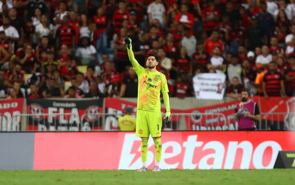 Rossi durante a vitória do Flamengo (Foto: Gilvan de Souza/Flamengo)
