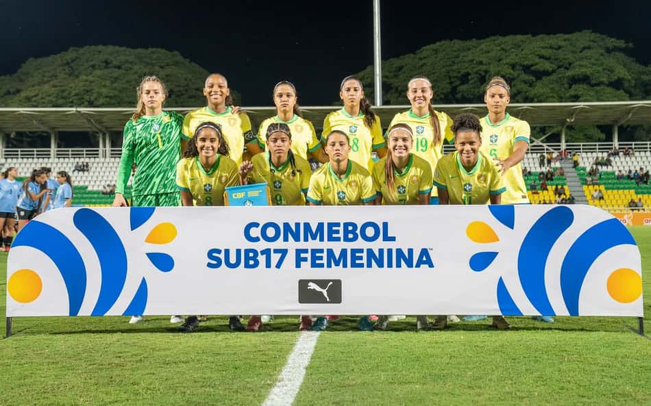Brasil encara o Equador em duelo direto pela liderança do Grupo B no Sul-Americano Sub-17