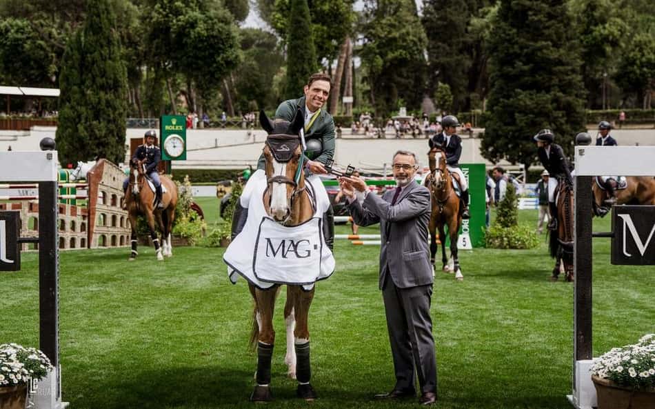 Hipismo: Stephan Barcha vence prova de 1.45m em Roma