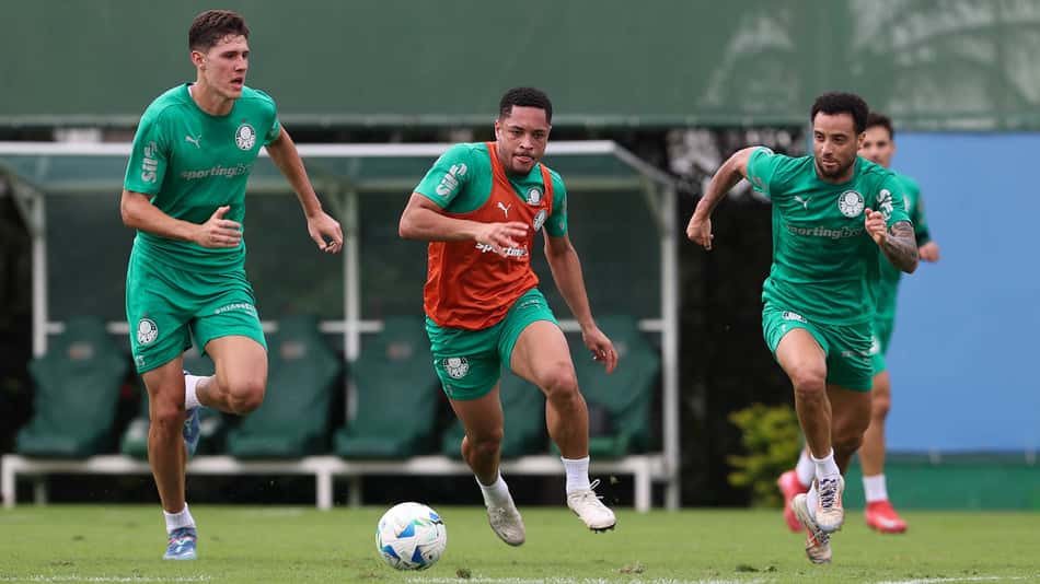 treino do Palmeiras na Academia de Futebol