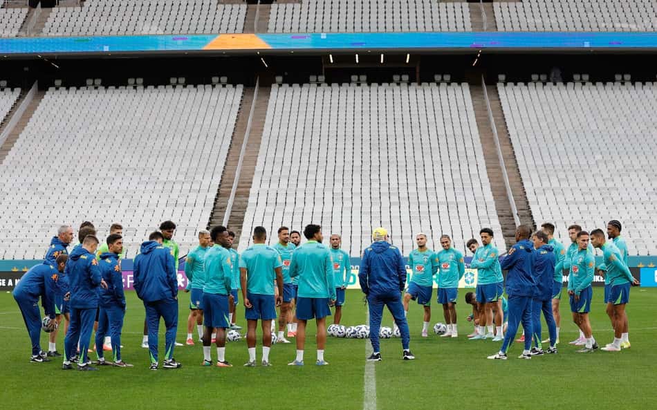 Mosaico verde na Neo Química viraliza antes de jogo da Seleção Brasileira