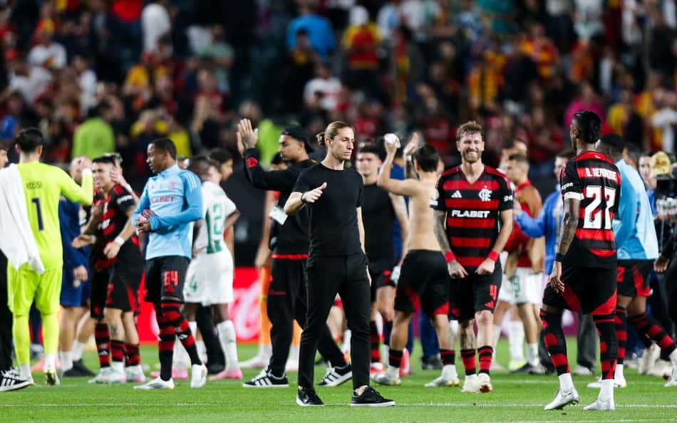Filipe Luís elogia desempenho do Flamengo na estreia (Foto: Gilvan de Souza/Flamengo)