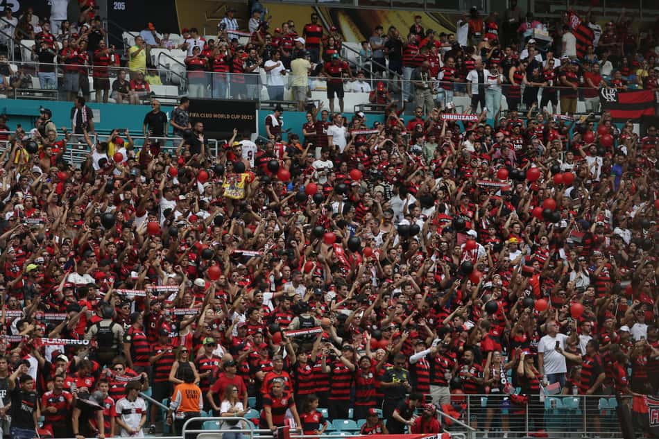 Torcida do Flamengo lota o Hard Rock Stadium (Foto: Gilvan de Souza/Flamengo)