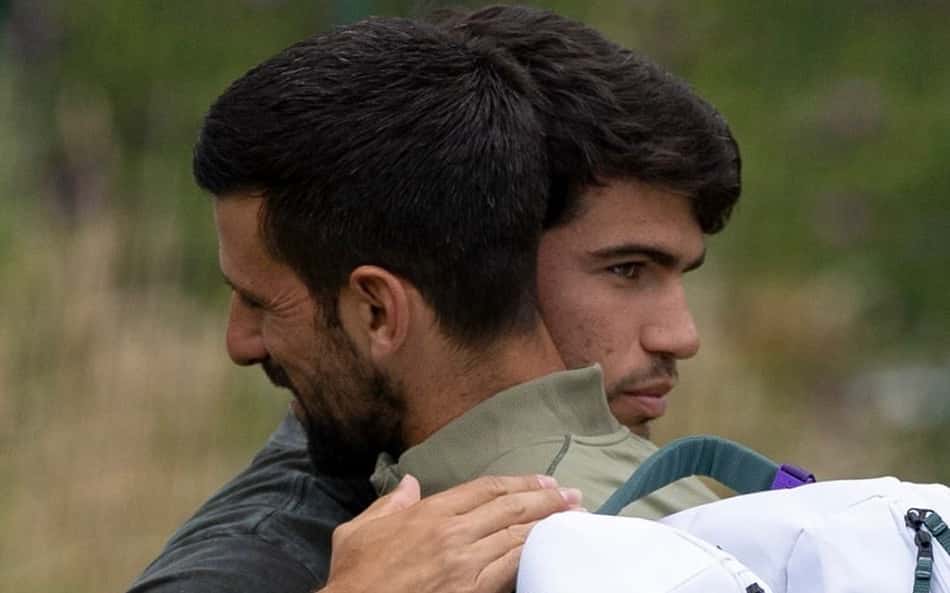 Alcaraz e Djokovic treinam juntos para Wimbledon; veja vídeo