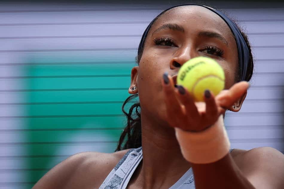 A americana Coco Gauff na final de Roland Garros contra a bielorrussa Aryna Sabalenka (Foto: Alain JOCARD / AFP)
