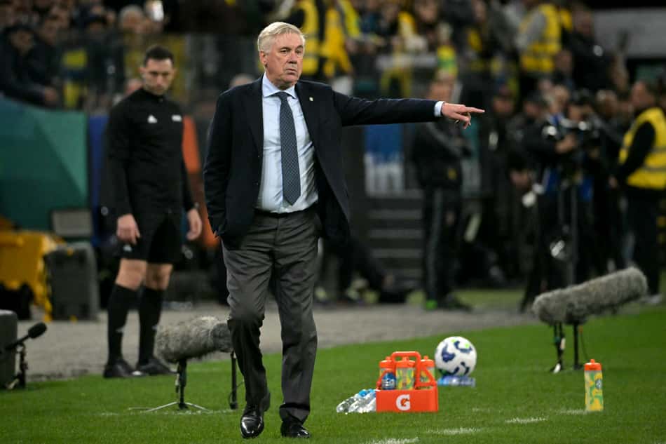 Ancelotti comanda a Seleção Brasileira (Foto: NELSON ALMEIDA / AFP)