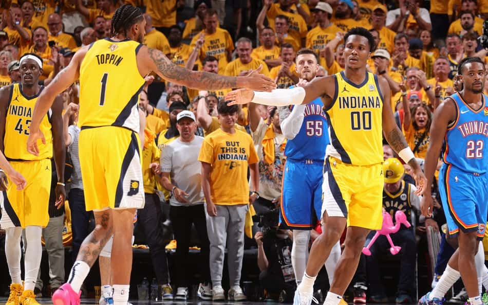 Com emoção até o fim, Pacers bate Thunder e abre vantagem na Final da NBA