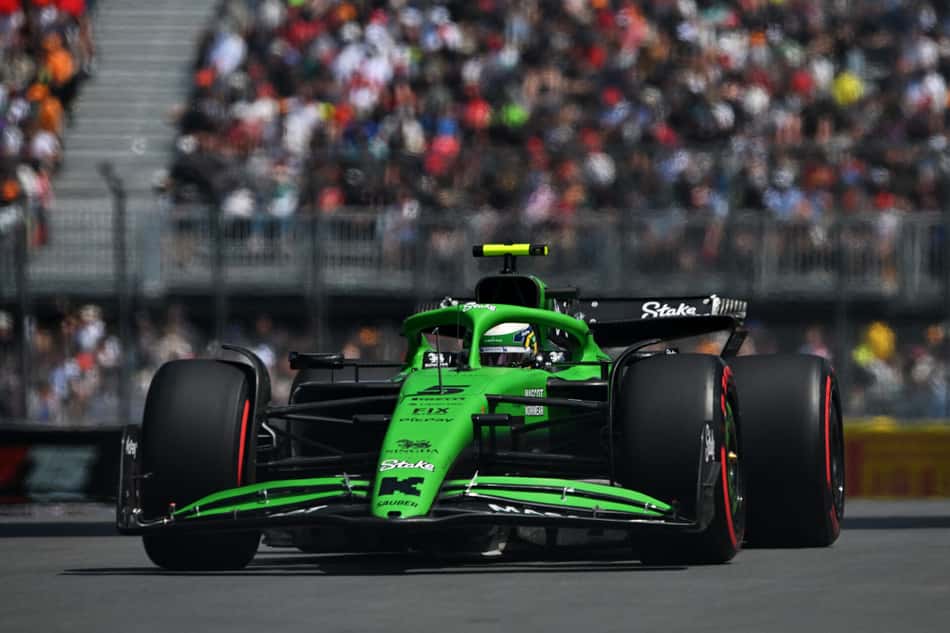 MONTREAL, QUEBEC - JUNE 13: Gabriel Bortoleto of Brazil driving the (5) Kick Sauber C45 Ferrari on track during practice ahead of the F1 Grand Prix of Canada at Circuit Gilles-Villeneuve on June 13, 2025 in Montreal, Quebec.   Rudy Carezzevoli/Getty Images/AFP (Photo by Rudy Carezzevoli / GETTY IMAGES NORTH AMERICA / Getty Images via AFP)