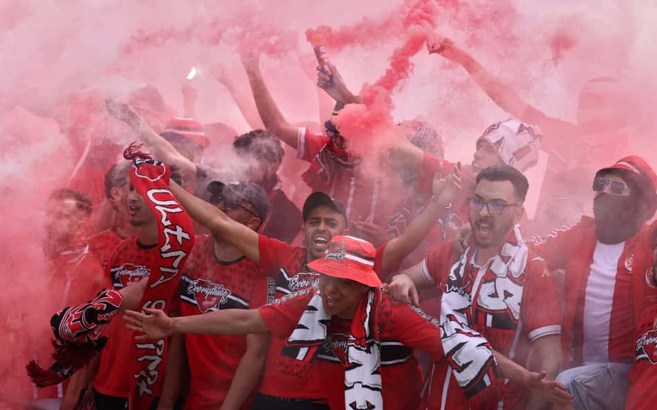 Torcida do Wydad dá show e rouba a cena na estreia do Mundial