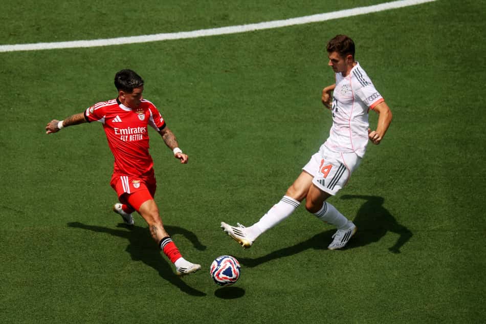 Thomas Muller em Bayern x Benfica pelo Mundial (Foto: Michael Reaves / GETTY IMAGES NORTH AMERICA / Getty Images via AFP)