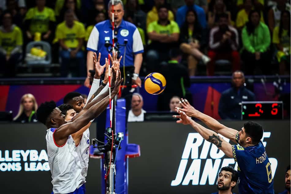 Brasil x Cuba, pela VNL masculina, no Maracanãzinho (foto: VNL)